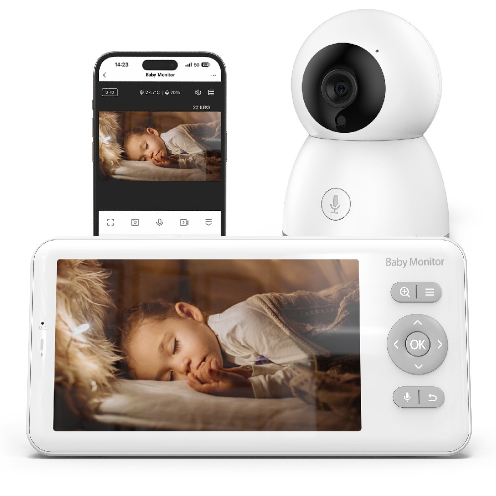5inch 1080P WiFi Video baby camera